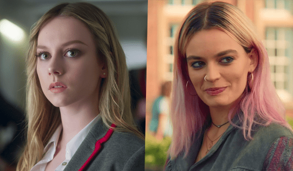 Carla, de Elite, e Maeve, de Sex Education, séries da Netflix.