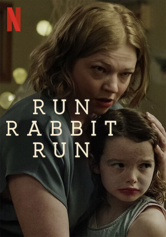 Pôster promocional de "Run Rabbit Run", da Netflix.