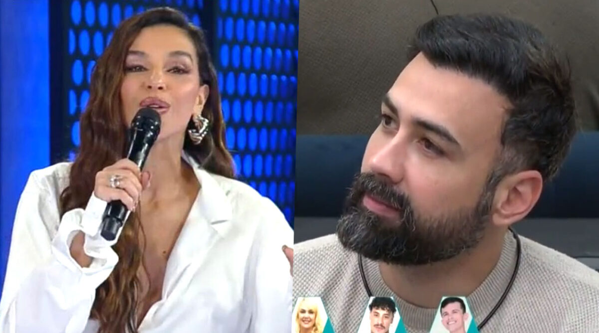 Mariana Rios alfinetando Bruno Tálamo ao vivo após jornalista compará-la a Adriane Galisteu.