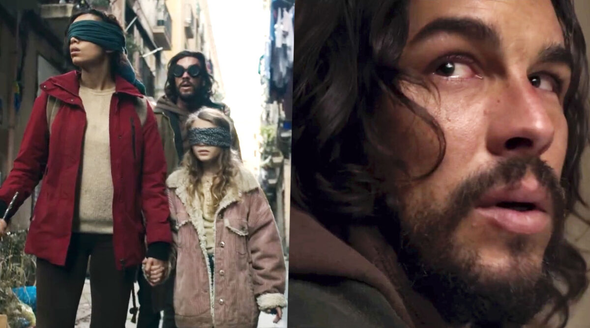 Imagens do teaser de Bird Box Barcelona, spin-off de Bird Box, da Netflix.