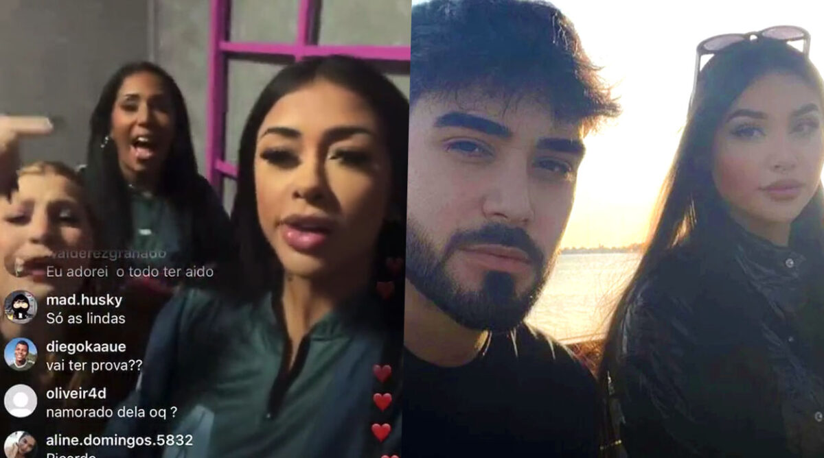 Fernanda Medrado, Janielle Nogueira e Giulia Garcia, participantes de A Grande Conquista, expõem ex-namorado de Victoria Macan durante live no Instagram.