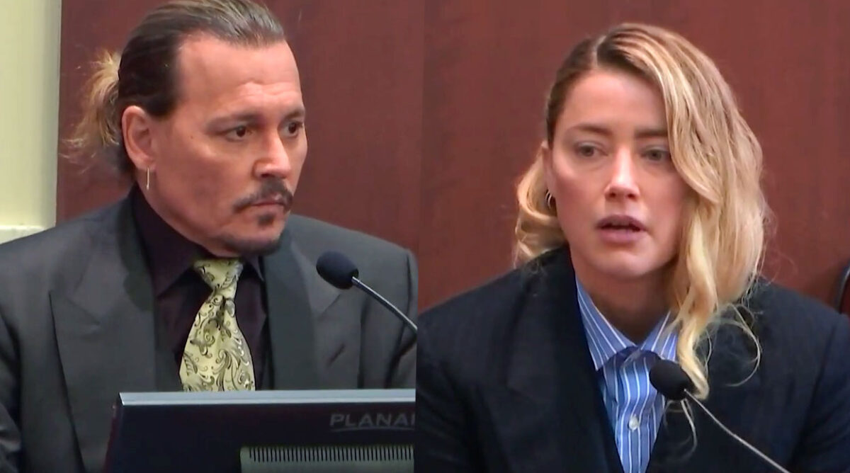 Imagens do trailer da série documentário sobre julgamento de Johnny Depp e Amber Heard.