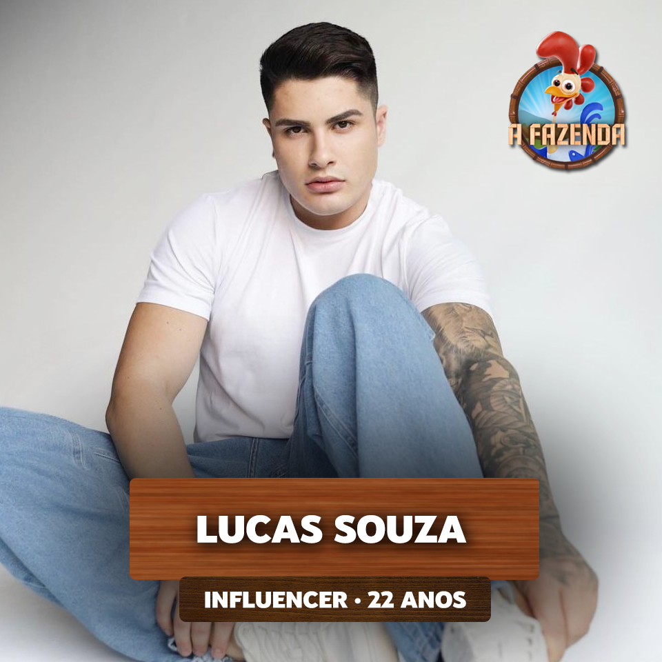 Lucas Souza, influenciador que está na lista de participantes de A Fazenda 15.