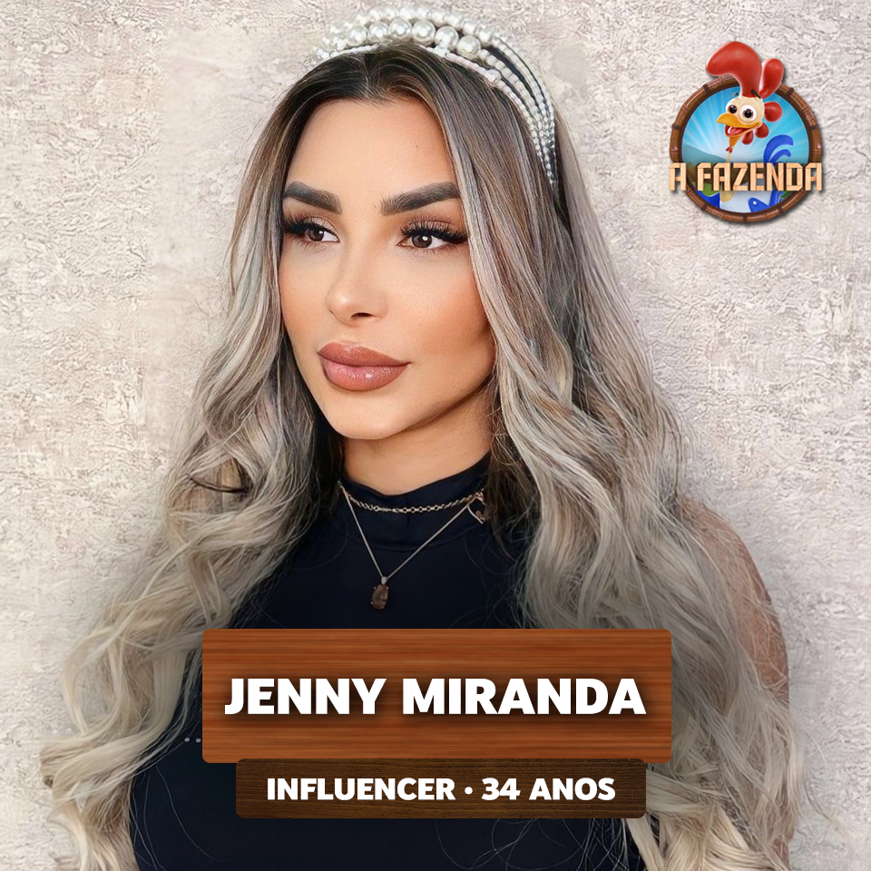 Jenny Miranda, que está na lista de participantes de A Fazenda 15.