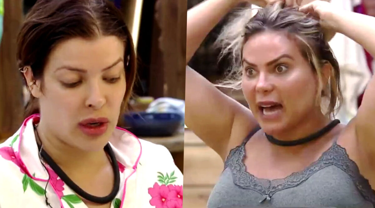 Jaquelline e Kally se desentendem feio em A Fazenda 15.