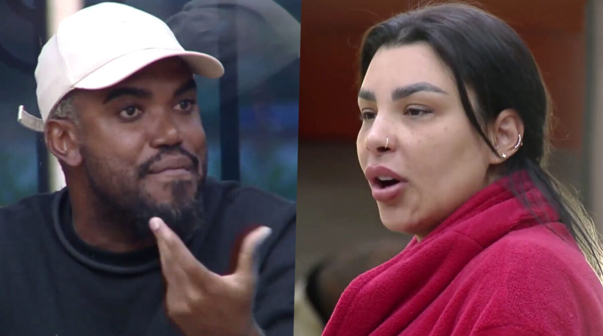 Tonzão e Jenny protagonizando nova briga em A Fazenda 15.
