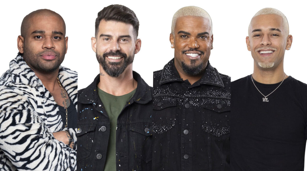 Cezar Black, Radamés Martins, Tonzão Chagas e WL Guimarães, participantes de A Fazenda 15. Confira qual deles será eliminado de acordo com as enquetes.