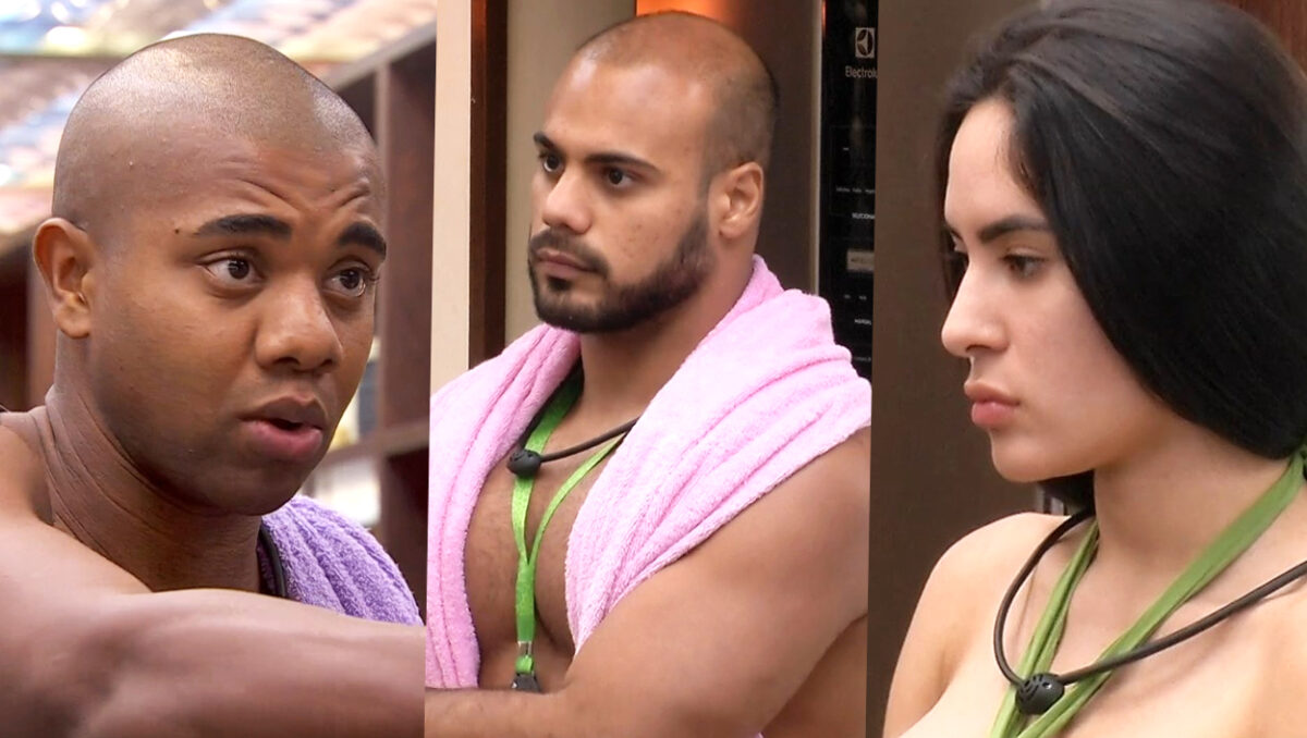 Davi, Marcus e Isabelle, participantes do BBB 24.