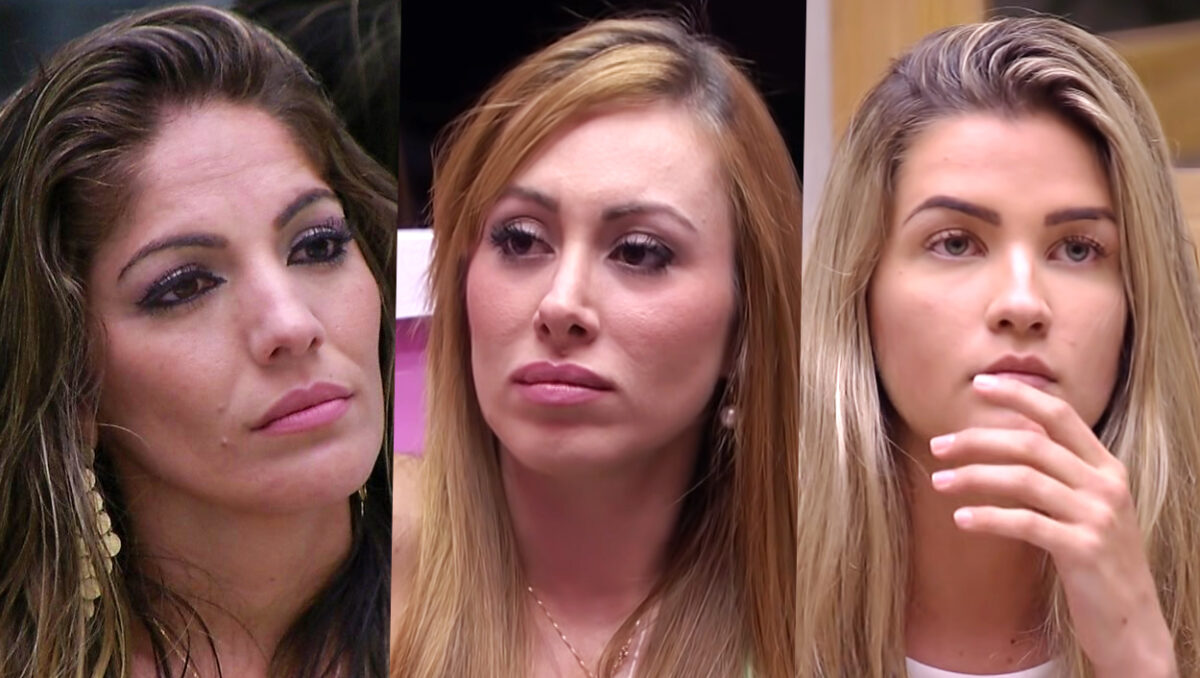 Anamara e duas Aline, participantes que ganharam alguns dos melhores discursos de Pedro Bial na história do BBB.