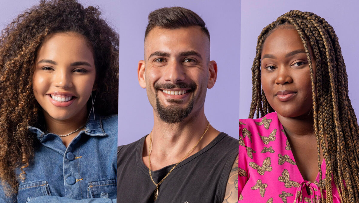 Pitel, Nizam e Raquele, participantes do BBB 24.