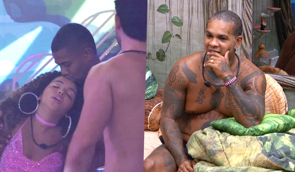 Davi e Pitel dançando juntos em festa do BBB 24.