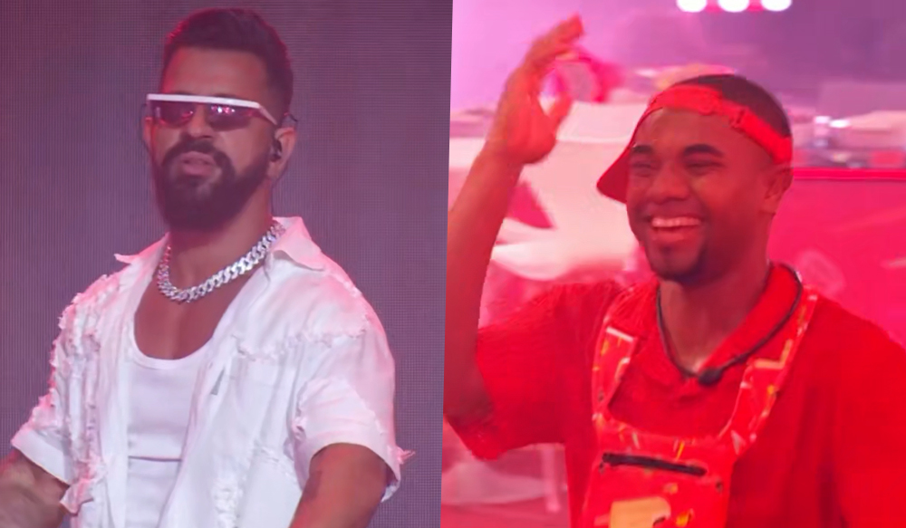 Dennis DJ fazendo pegadinha do Big Fone com participantes do BBB 24.