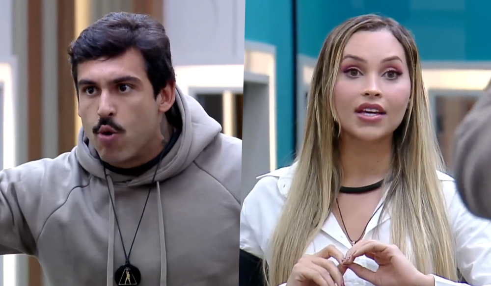 Hadad discutindo com Anahí em A Grande Conquista 2.