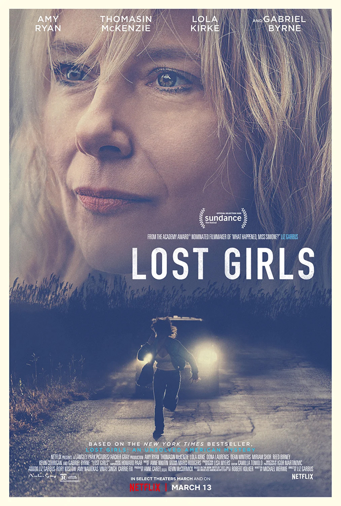 Pôster oficial de "Lost Girls - Os Crimes de Long Island".