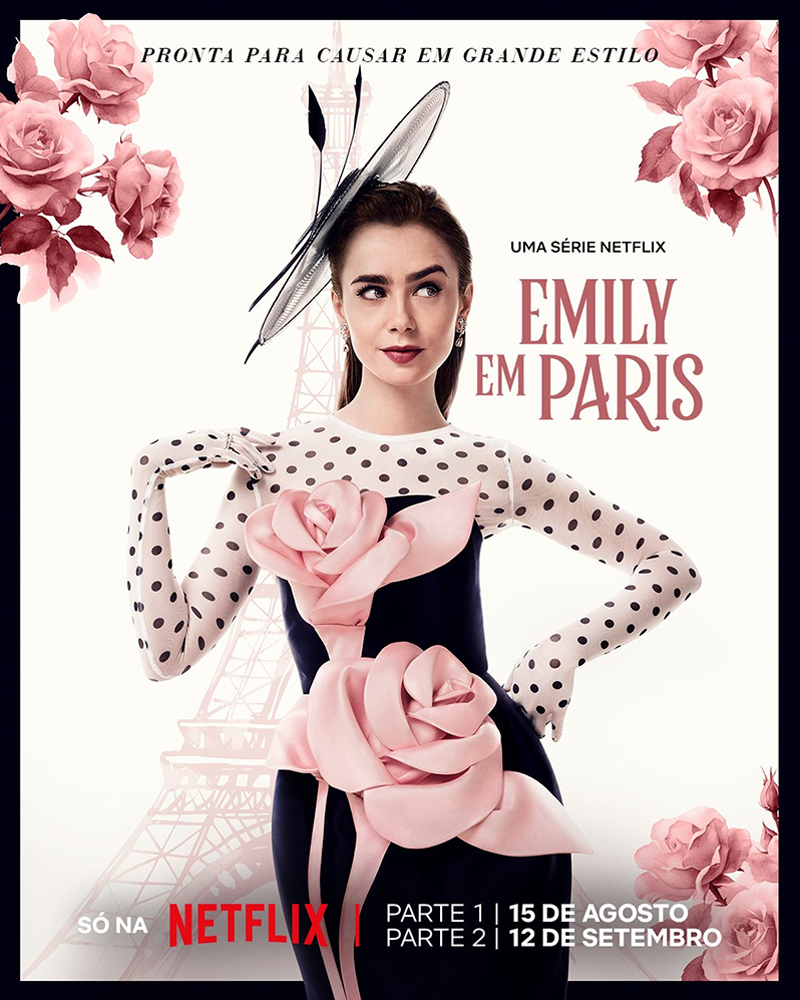 Pôster oficial da quarta e última temporada de "Emily em Paris".