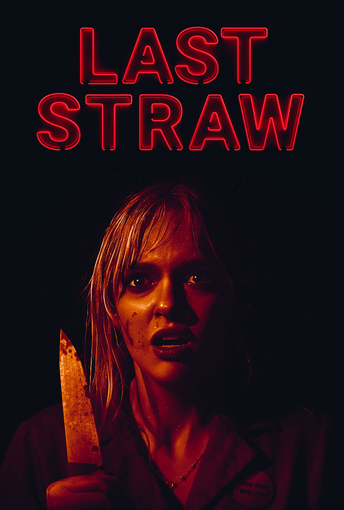 Pôster oficial do filme de terror "Last Straw".