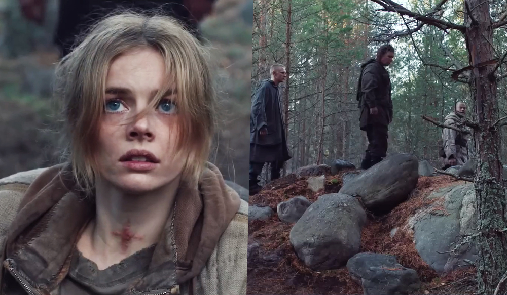 Imagens do trailer do filme de terror "Azrael", protagonizado por Samara Weaving.