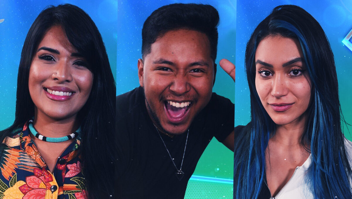 Heloísa, Rodrigo e Unna X, participantes do Estrela da Casa, novo reality show da Globo.