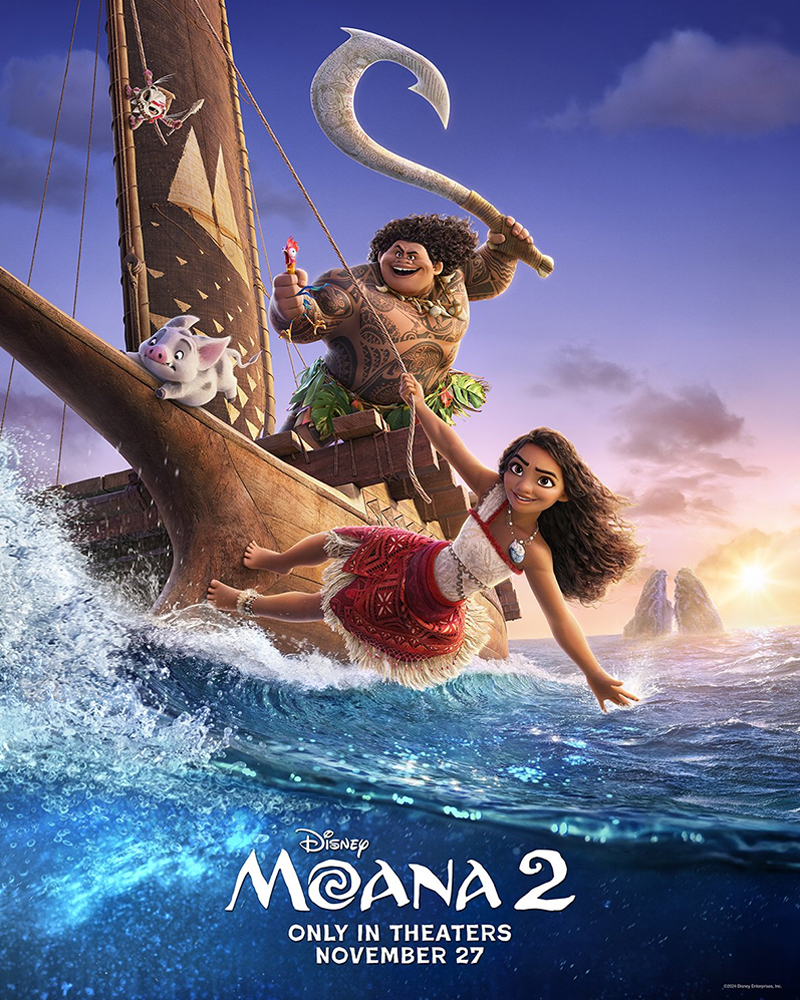 Novo pôster oficial da animação "Moana 2".