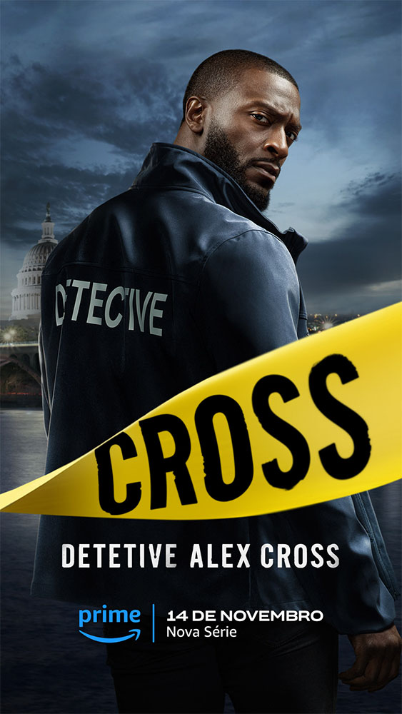 Pôster oficial da série "Detetive Alex Cross".