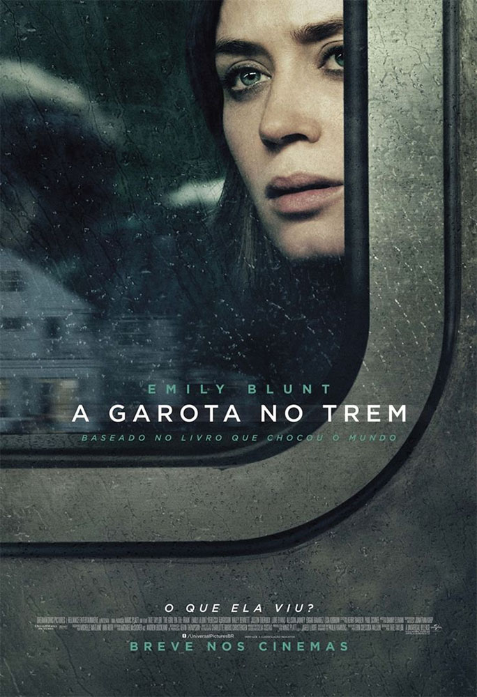 Pôster do suspense "A Garota no Trem".