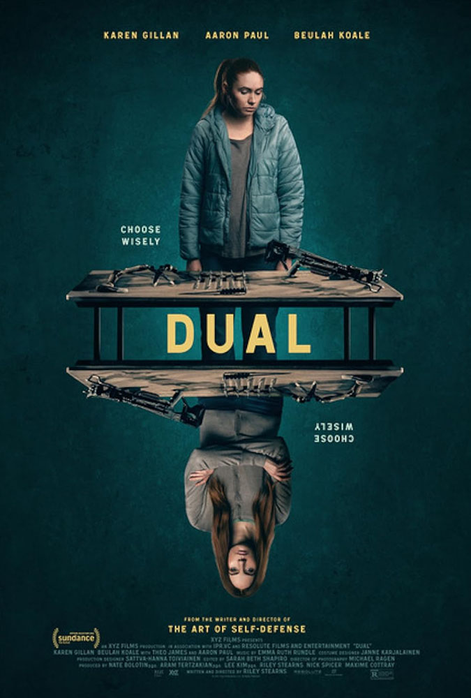 Pôster de "Dual", filme que chegou à Netflix esta semana.