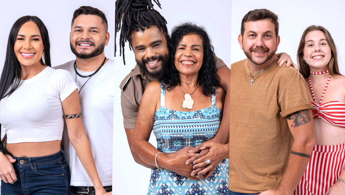 Arleane e Marcelo, Diogo Almeida e Vilma e Edilberto e Raissa, as três duplas que se enfrentam no primeiro paredão do BBB 25.