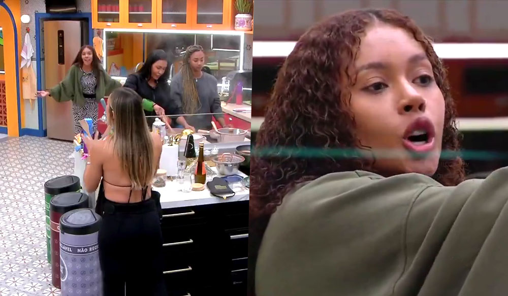 Giovanna discute com Eva e Renata após almoço especial do BBB 25.