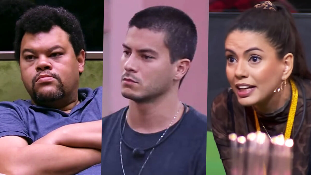 Babu Santana, Arthur Aguiar e Fernanda Bande, ex-participantes do BBB que participarão do Sincerão do BBB 25.