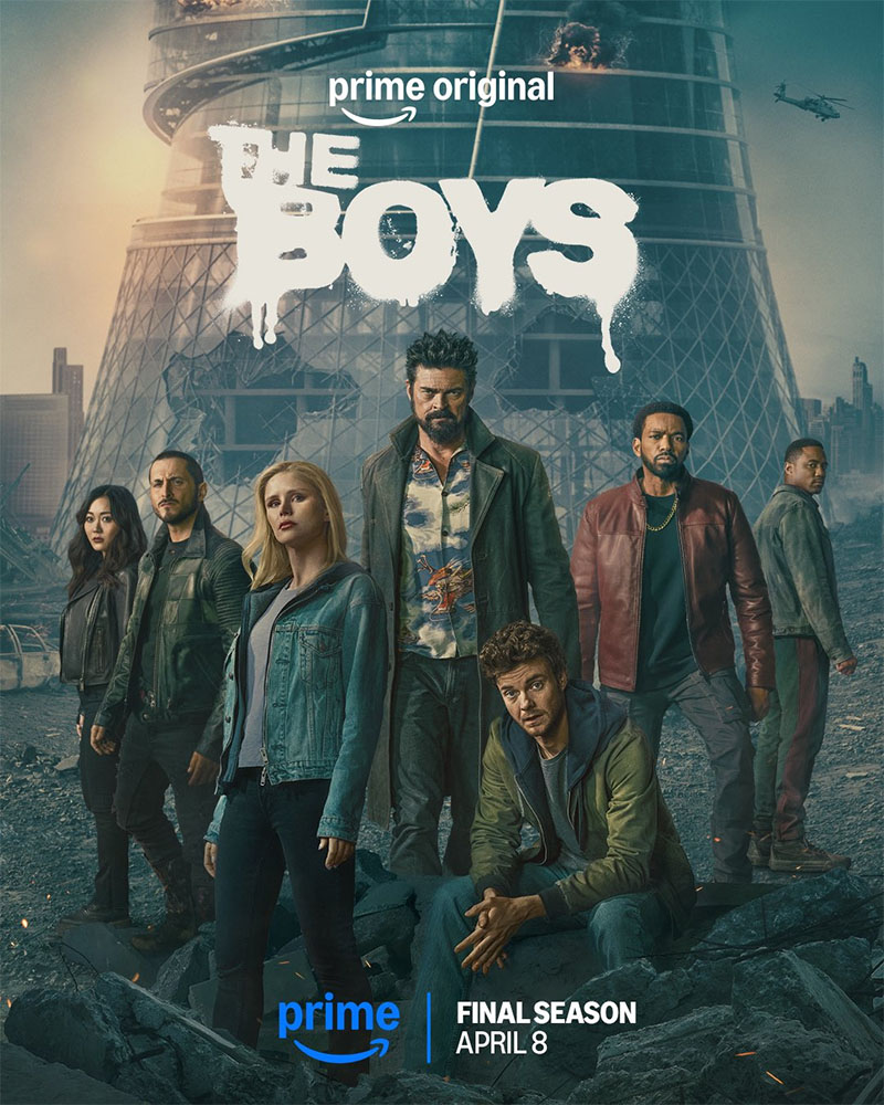 Pôster oficial da 5ª temporada de "The Boys".