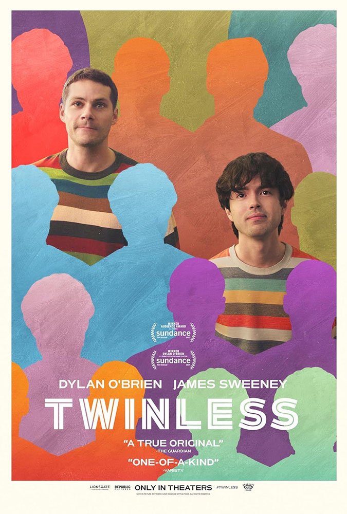 Pôster oficial de "Twinless: Um Gêmeo a Menos".