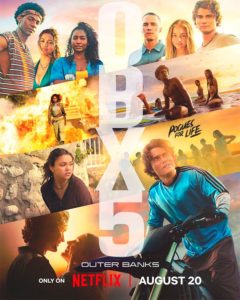 Pôster oficial da quinta temporada de "Outer Banks".