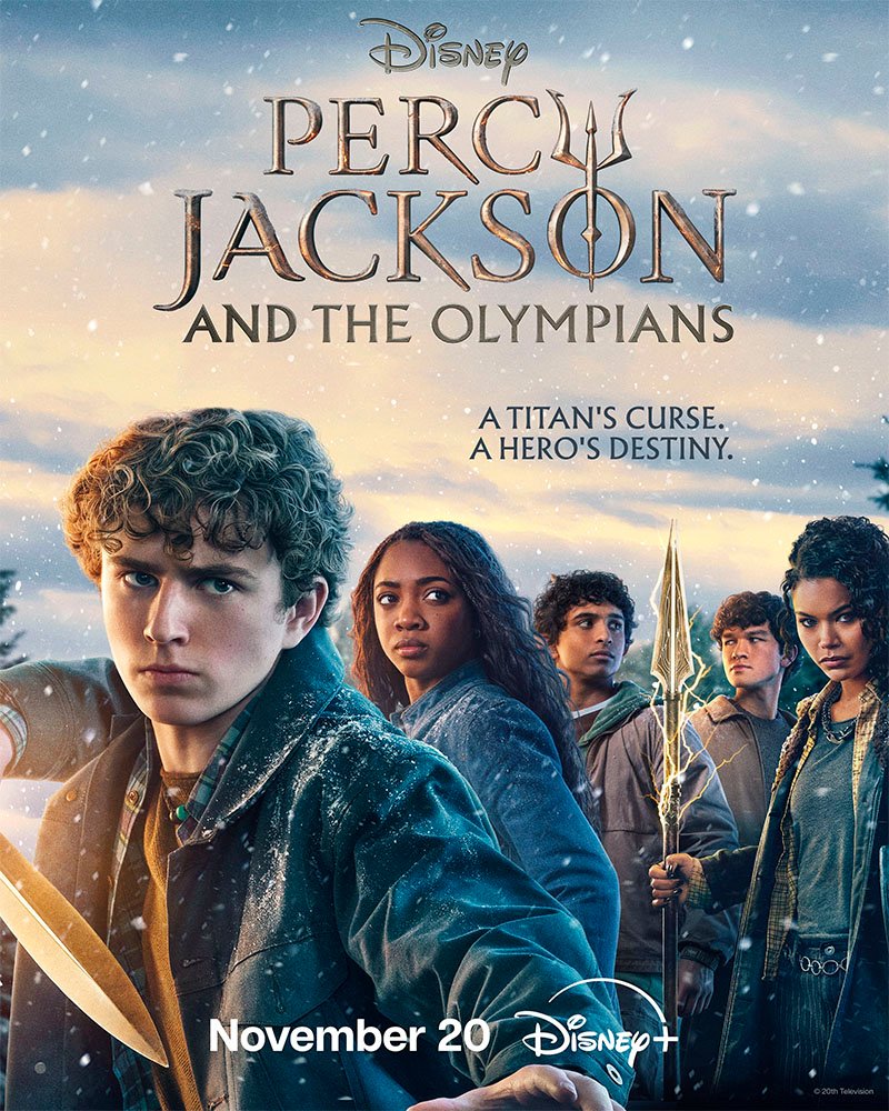 Pôster oficial da terceira temporada de "Percy Jackson e os Olimpianos".